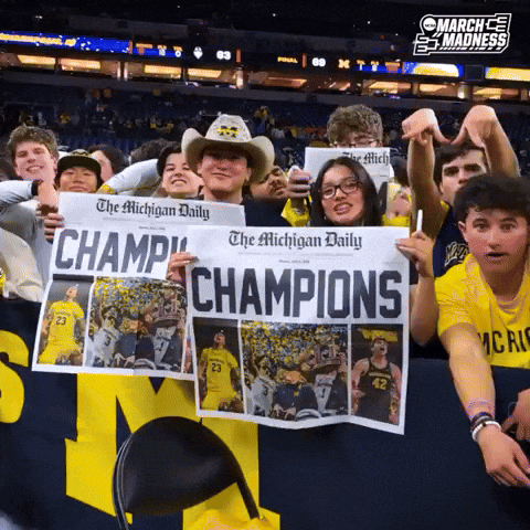 Go Blue College Basketball GIF by NCAA March Madness
