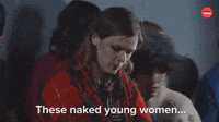 Naked young women