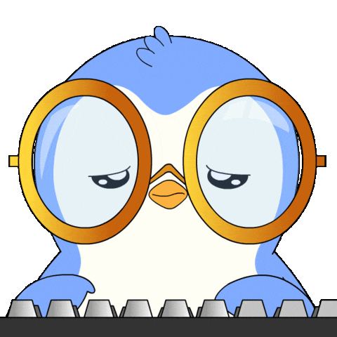 Tired Work Sticker by Pudgy Penguins