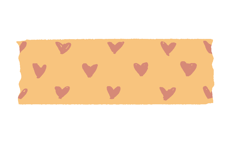 Orange Hearts Sticker by zandraart