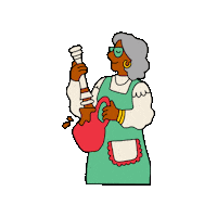 Hot Cocoa Grandma Sticker by Maeve Chocolate