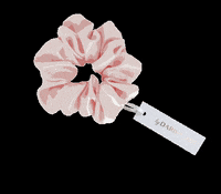 bydariiaday pink silk scrunchie bydariiaday GIF