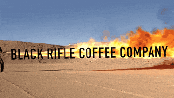 fire black rifle GIF by Black Rifle Coffee Company