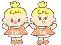 Twins Sticker by タタイマム