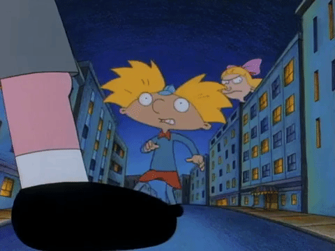 hey arnold nick splat GIF