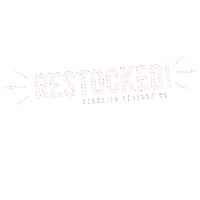 Restocked Shop Opening Sticker by Flourish Leather Co