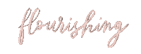Lettering Flourishing Sticker