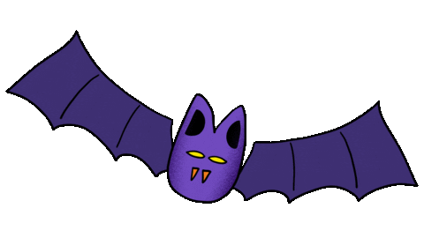 Vampire Bat Boo Sticker