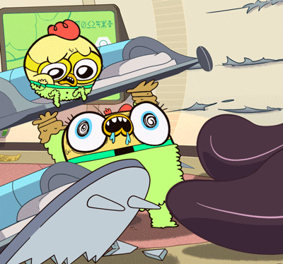 Angry Science Fiction GIF by Space Chickens In Space
