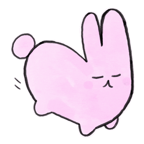 vonchons giphyupload run bunny vonchons Sticker