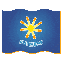 FunsideCamp summer flag camp nyar Sticker