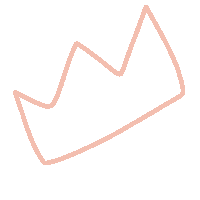 rovinya birthday crown hat lineart Sticker