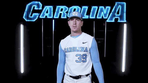North Carolina Baseball GIF by UNC Tar Heels