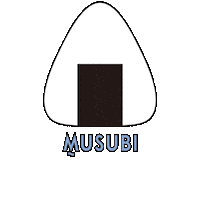 musubi_inc logo おにぎり japanfood むすび Sticker