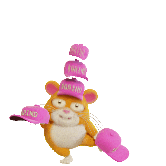 Mad Hatter Hamster Sticker by Grind