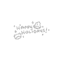 Doodle Happy Holidays Sticker