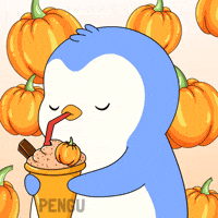 Iced Coffee GIF by Pudgy Penguins