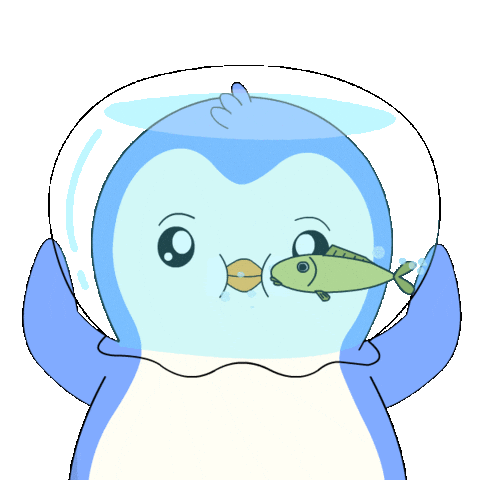 Fish Tank Water Sticker by Pudgy Penguins