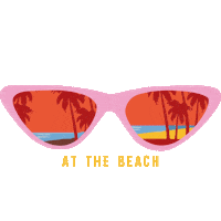 At The Beach Sticker by BLAKE SEVEN