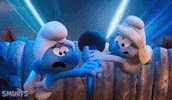 Travel Driving GIF by Smurfs Movie
