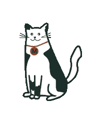 Cat Sticker by Moose-design