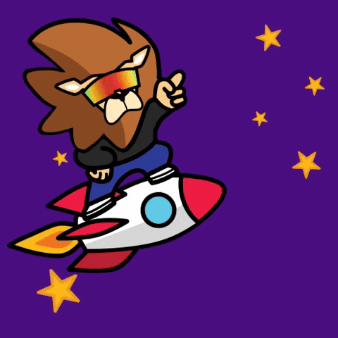 To The Moon Crypto GIF by Loaded Lions