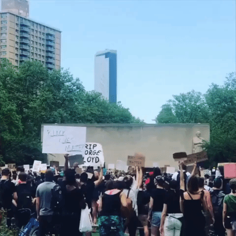 'Say His Name': Crowd Gathers for George Floyd Vigil in Brooklyn