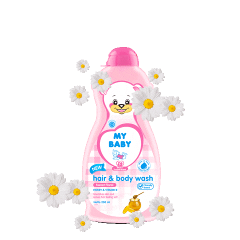 mybabyid giphyupload clean bath wash Sticker