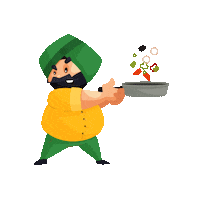 CreativeHatti fry creativehatti sardar indianstickers Sticker
