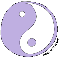 Ying Yang Sticker by Stendhal Store