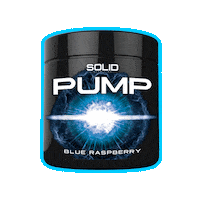 Blue Raspberry Pump Sticker by Tillskottsbolaget
