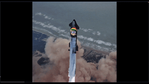 BumbaCat giphyupload rocket liftoff bumbacat GIF