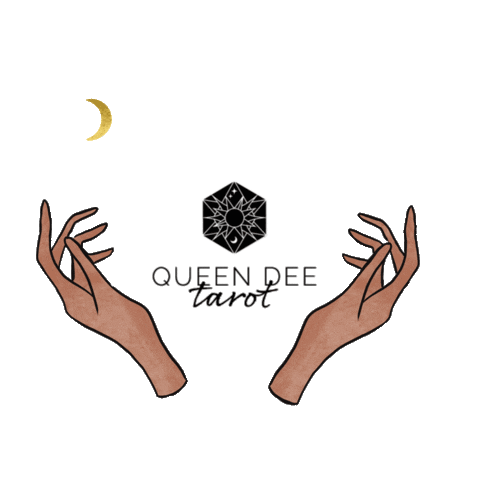 QueenDeeTarot giphyupload moon tarot queendee Sticker