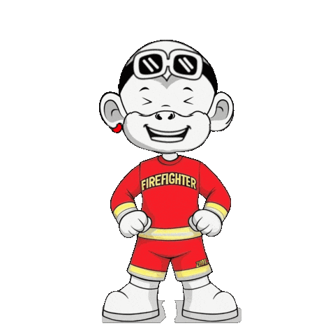Fire Department Firefighter Sticker by Zhot