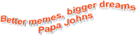 papa johns pizza Sticker by AnimatedText