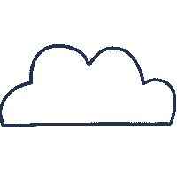 KatieCannonDesigns cloud weather cloudy katie cannon Sticker
