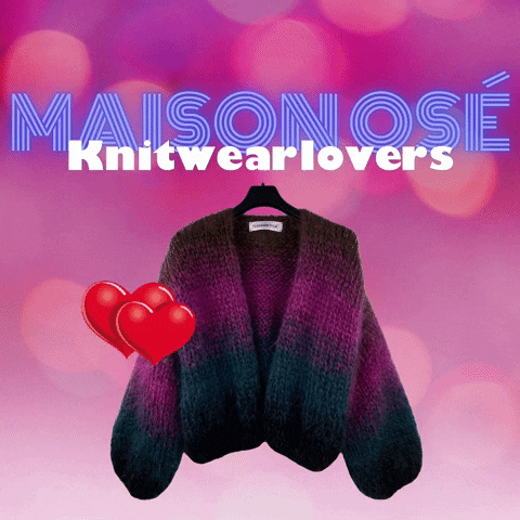 Maisonose giphyattribution cardigan knitwear handknit GIF