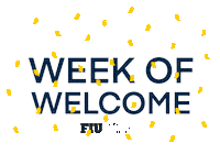 Celebrate Blue And Gold Sticker by FIU