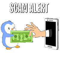 Penguin Stay Safe Sticker by Pudgy Penguins