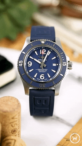 Chronometer Blue Watch GIF by Watch Obsession