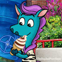 TreehouseDirect dog yummy yum ice GIF