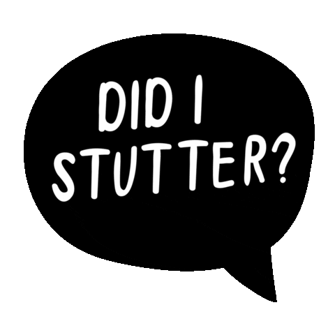 Stuttering The Office Sticker by Tracey Hoyng