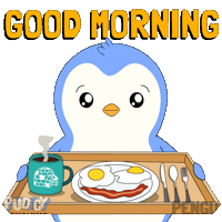 Good Morning Sticker by Pudgy Penguins