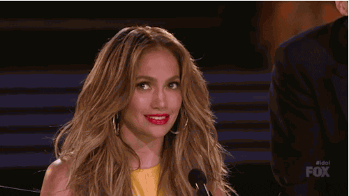 Jennifer Lopez Head Over Shoulder GIF by American Idol