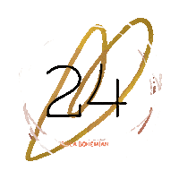Christmas Gold Sticker
