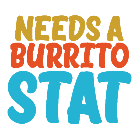 Hungry Burrito Sticker by Jordan Hefler