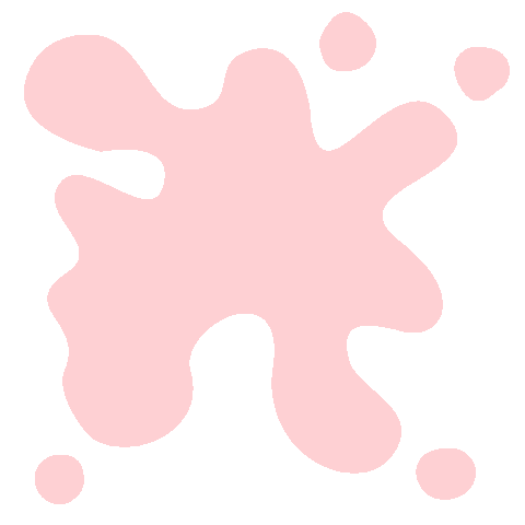 Pink Splat Sticker by Amor Design Studio