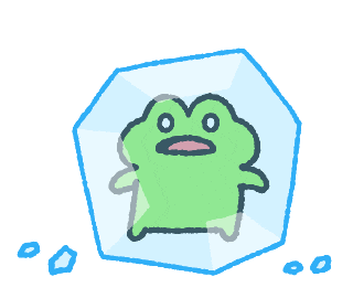 Illustration Freezing Sticker
