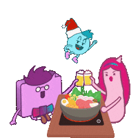 Celebrating Happy New Year Sticker by 3HK