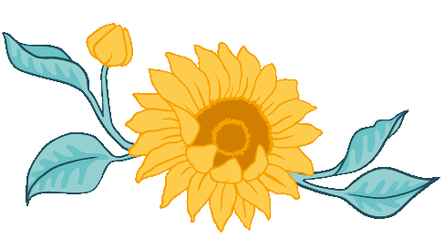 Flower Sun Sticker